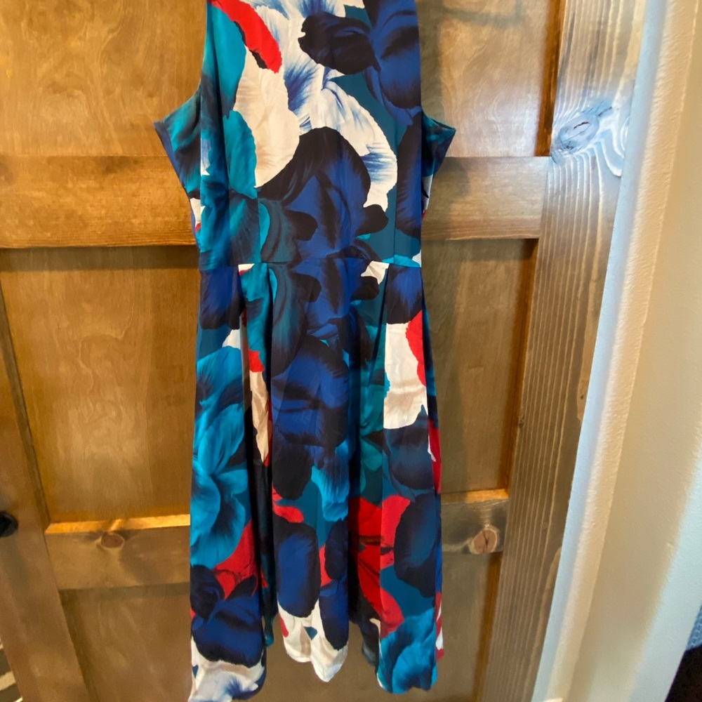 Beautiful silky sleeveless business or semi formal dress